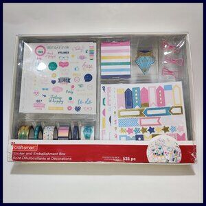 Craft Smart Sticker and Embellishment Box for Planners, Calendars & Paper Crafts